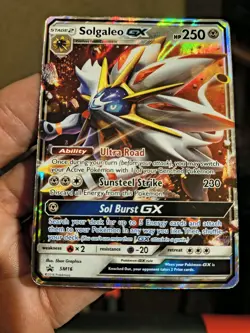 Pokemon TCG Solgaleo GX Black Star Promo SM16 Holo Card - Image 3