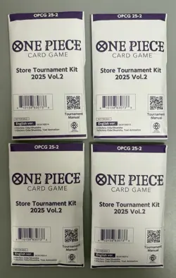 (4) x One Piece Card Game Store Tournament Kit Vol 2 SEALED English - Image 1