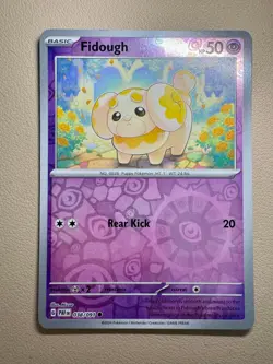 Pokemon TCG Card - Fidough 38/91 Reverse Holo | Common | 2024 Paldean Fates | NM - Image 1