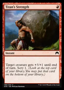 Titan's Strength ~ Near Mint Magic Origins MTG Magic UltimateMTG Red Card - Image 1