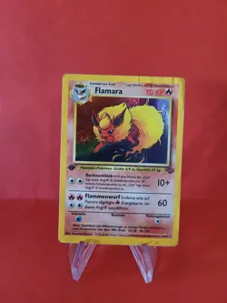 Pokemon Karte/card - Flamara Flareon 3/64 - Jungle - Holo 1. Edition - Played - Image 1