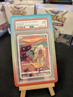 PSA 9 Mint Psyduck Scream Munch Pokemon Center Japanese Promo Card 286/SM-P - Image 1