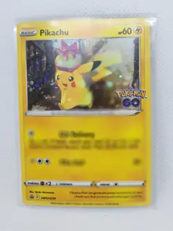 Pikachu SWSH234 Black Star Promo Pokemon Go Holo Card - Image 1