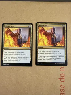 DOVIN'S VETO-WAR OF THE SPARK- MTG- MAGIC THE GATHERING X2 - Image 1