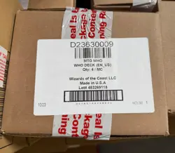 Magic the Gathering Doctor Who COMMANDER DECK DISPLAY CASE Set of 4 Sealed - Image 1