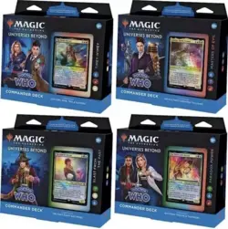 Magic the Gathering Doctor Who COMMANDER DECK DISPLAY CASE Set of 4 Sealed - Image 2
