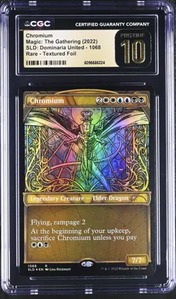 CHROMIUM Secret Lair Textured Foil Rare CGC Pristine 10 MTG EDH [Nostalgium] - Image 1