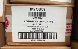 Magic the Gathering Tarkir Dragonstorm COMMANDER DECK DISPLAY CASE 5 set display - Image 1