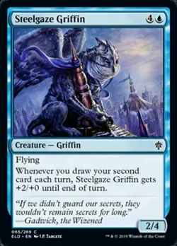 STEELGAZE GRIFFIN ~mtg NM-M Throne of Eldraine Com x4 - Image 1