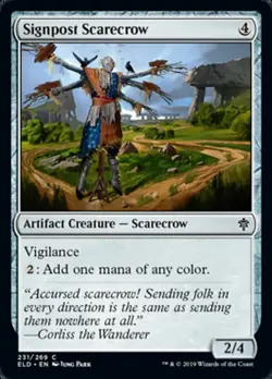 SIGNPOST SCARECROW ~mtg NM-M Throne of Eldraine Com x4 - Image 1