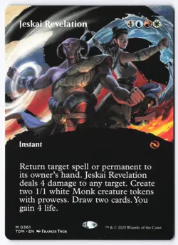 Jeskai Revelation (Borderless) M Tarkir: Dragonstorm 361 NM - Image 1