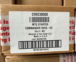 Magic the Gathering STARTER COMMANDER DECK CASE 5 ct display SET MTG - Image 1