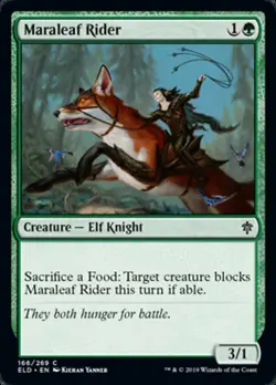MARALEAF RIDER ~mtg NM-M Throne of Eldraine Com x4 - Image 1