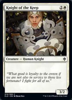 KNIGHT OF THE KEEP ~mtg NM-M Throne of Eldraine Com x4 - Image 1