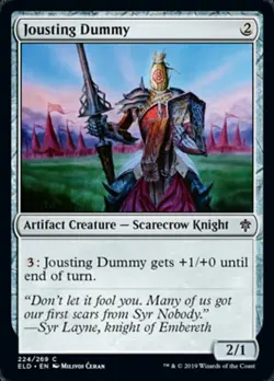 JOUSTING DUMMY ~mtg NM-M Throne of Eldraine Com x4 - Image 1