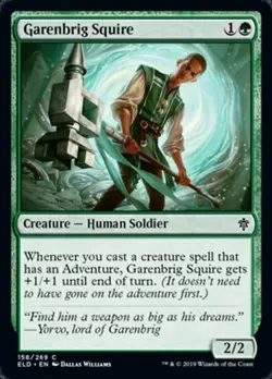 GARENBRIG SQUIRE ~mtg NM-M Throne of Eldraine Com x4 - Image 1