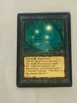 MTG Will-O-The-Wisp Beta Magic the Gathering - Image 1
