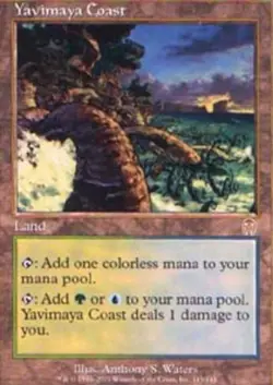 1x Yavimaya Coast Heavy Play MTG Magic - Kid Icarus - - Image 1