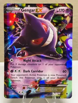 Gengar EX 34/119 XY - Phantom Forces Holo Illustration Rare Full Art Pokemon - Image 1