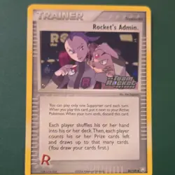 Pokemon Rocket's Admin. 86/109 EX Team Rocket Returns Reverse Holo Trainer - Image 1