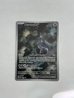 2023 Pokemon Scarlet and Violet Black Star Promos #052 Mewtwo FULL ART (LP) G - Image 1