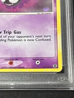 Gastly #63 PSA 7 Reverse Holo - Pokemon EX Fire Red Leaf Green - Rarity ERROR NM - Image 2