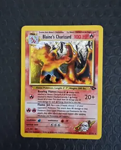 DESIRABLE POKEMON Blaine's Charizard 2/132 Gym Challenge Holo - Image 1