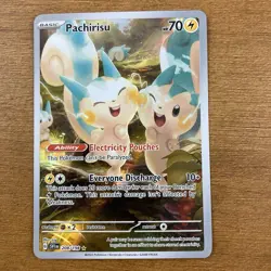Pachirisu Illustration Rare 2023 Pokemon Scarlet & Violet 208/198 - Image 1