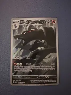 Pokemon TCG Houndoom 066/064 Sv: Shrouded Fable Holo Illustration Rare 2024 EN - Image 1