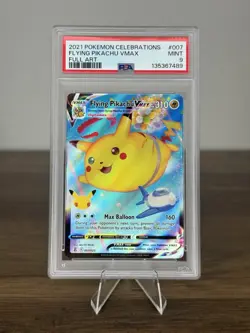 Pokemon TCG Flying Pikachu VMAX Full Art 007/025 Celebrations Ultra Rare PSA 9 - Image 1