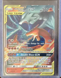 Pokemon Reshiram and Charizard Tag Team GX 20/214 - Image 1