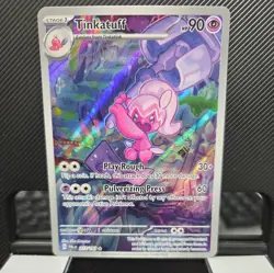 NM-Mint Tinkatuff - 217/193 - Illustration Rare Pokemon Paldea Evolved - Image 1