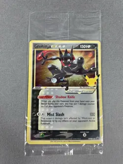 Pokemon TCG Greninja Gold Star Celebrations Promo w/ SWIRL Sealed SWSH144 - Image 1