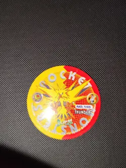 Pokemon Zapdos No. 145 Maru Menko Play Coaster Vintage Japanese Collectible - Image 2