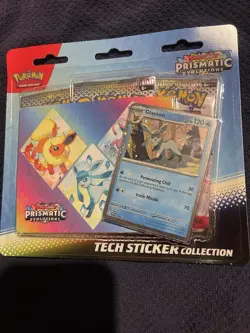 Pokemon Prismatic Evolutions Tech Sticker Pack Glaceon Leafeon Sylveon - Image 1