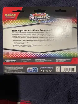 Pokemon Prismatic Evolutions Tech Sticker Pack Glaceon Leafeon Sylveon - Image 2