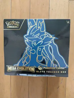 Pokemon Center Mega Evolution Lucario ETB Free Shipping - Image 1