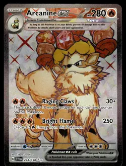 Pokemon TCG SV01: Scarlet & Violet Base Set #224/198 Arcanine ex - Image 1
