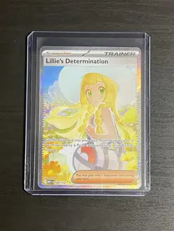 Pokemon TCG Lillie's Determination SIR 184/132 Mega Evolution Secret Rare NM ENG - Image 1