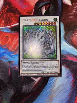 Yugioh! Stardust Dragon L5DD-ENS01 Secret Rare 1st Edition Print Line - Image 1