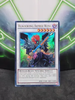 Yugioh Blackwing Armed Wing LC5D-EN133 Ultra Rare 1st Edition NM - Image 1
