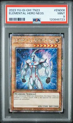 2024 Yu-Gi-Oh Elemental Hero Neos - TN23-EN006 Quarter CSR PSA 9 (Sept 25) - Image 1