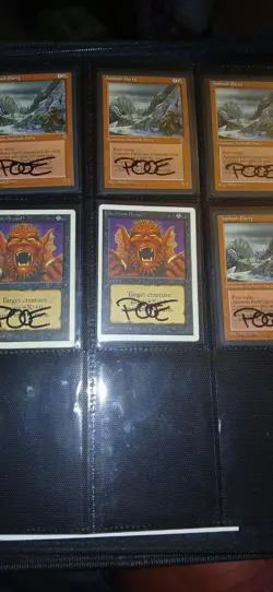 Mtg X6 Signed By Mark Poole Card Collection All Shown Included - Image 1
