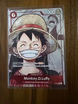 Monkey D Luffy Manga Promo P Alternate Art P-001 One Piece Card English - Image 1