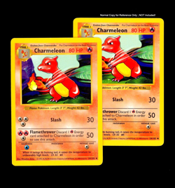 1999 Pokemon CHARMELEON Base Set SHADOWLESS Misprint LOW INK ERROR Card 24/102 - Image 2