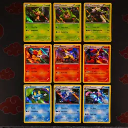 LP/MP Pokemon KALOS STARTER SET Holo 9-Card LOT XY Chesnaught#5+Greninja#14/39#2 - Image 1