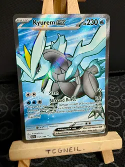 Kyurem Ex 157/086 - Pokemon Black Bolt Card BLK - Ultra Rare Full Art - EN/NM - Image 1