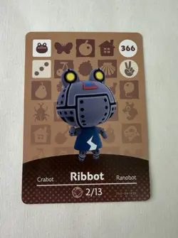 Ribbot 366 Amiibo Nintendo Animal Crossing Card - Image 1
