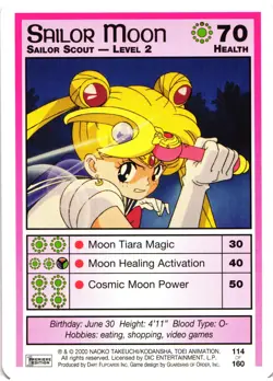 Sailor Moon CCG Premier Edition Sailor Moon Sailor Scout - Level 2 Trading Card - Image 1