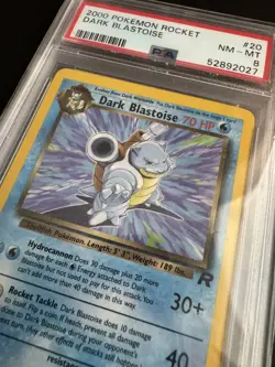 PSA 8 Dark Blastoise Non Holo #20/82 2000 Pokemon Rocket Card G20 6081 - Image 2